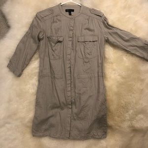 Mango Military Inspired Button Up Dress